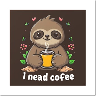 I nead coffee Posters and Art